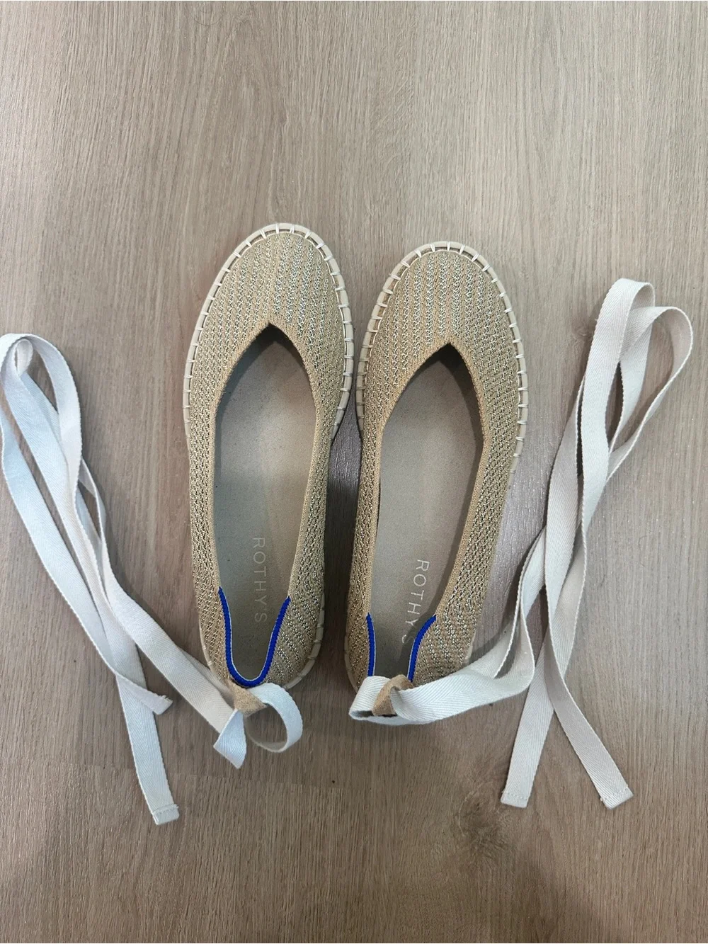 Rothy’s The Espadrille Gold Stripe